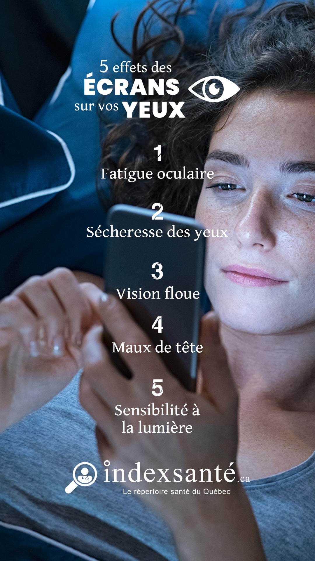 5 effets des écrans sur vos yeux (infographie)