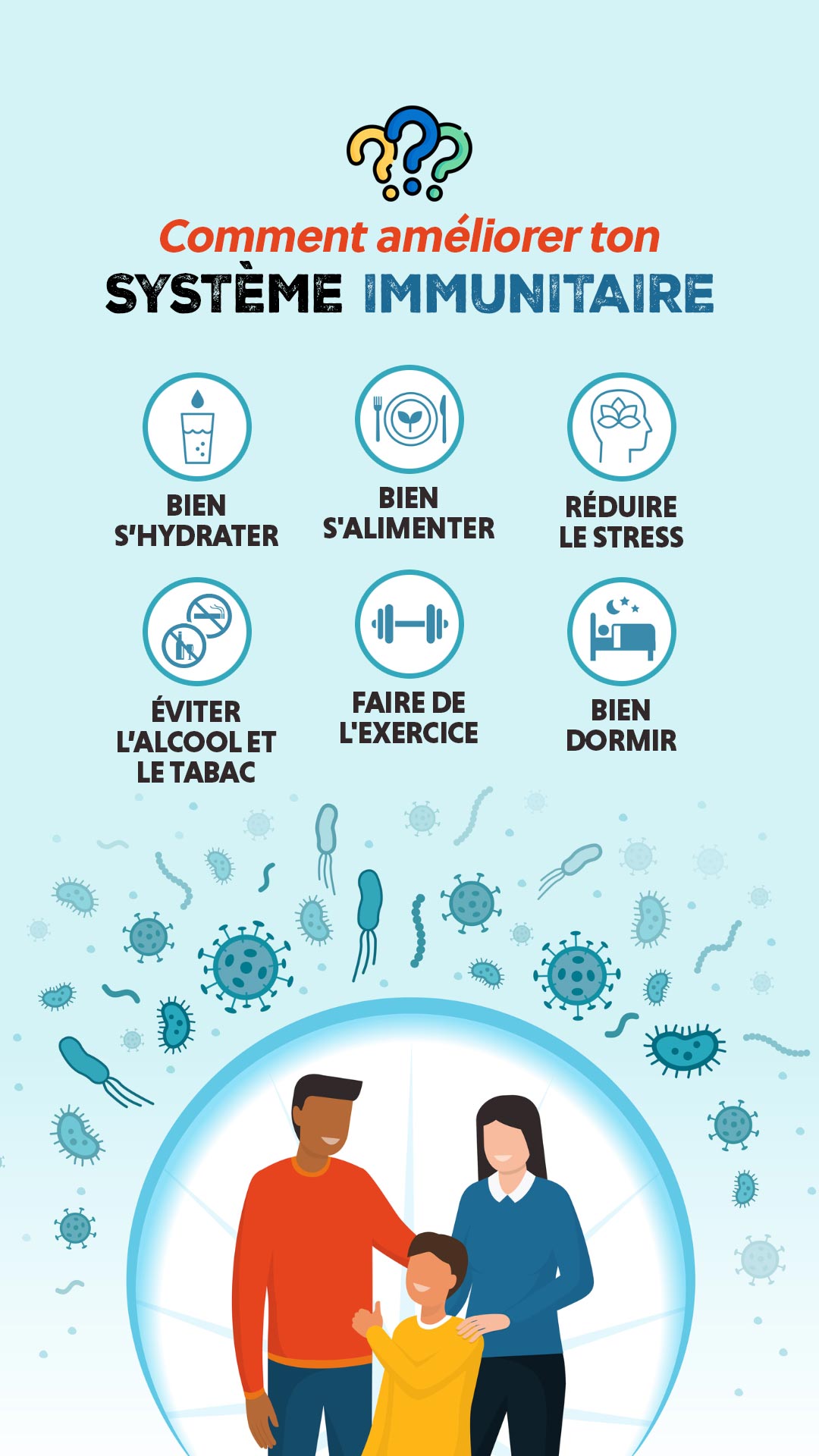 Améliore ton système immunitaire (infographie)