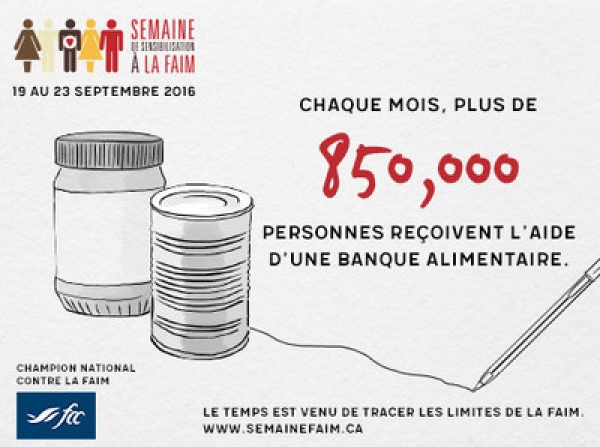 Semaine de sensibilisation à la faim - « Tracez les limites de la faim »